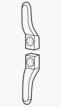 A wooden blind safety cleat