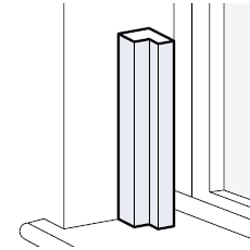 A graphic showing how to position your L-frame back in a recess