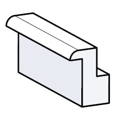 A graphic showing a side cutout of a shutter Z-frame