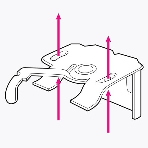 A roman top fix bracket
