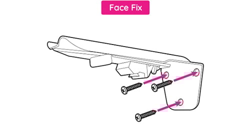 An image showing a wave curtain bracket