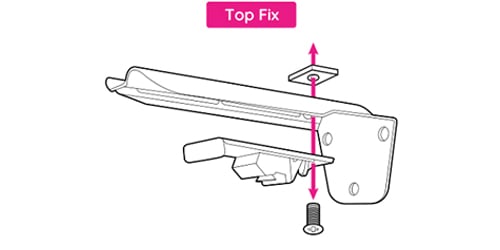 An image showing a wave curtain bracket