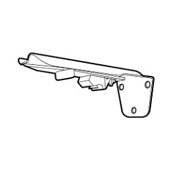 A wave headed curtain bracket icon