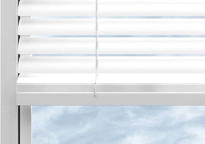 Purity, Matt Paper White - Stick Fit Venetian Blind | 247Blinds