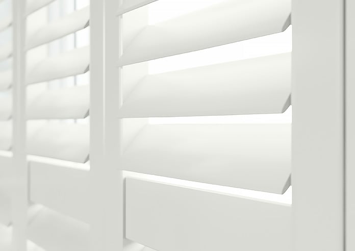 Two Picture Paper Shutter Bromley, Paper White - Full Height Twist&Fit Plantation Shutter | 247Blinds