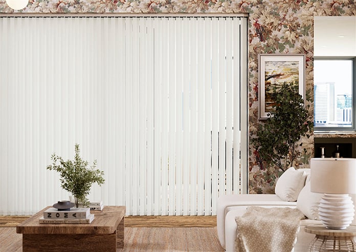 Sabari Pristine White Vertical Blind